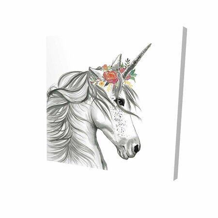 FONDO 12 x 12 in. Magic Unicorn-Print on Canvas FO2789026